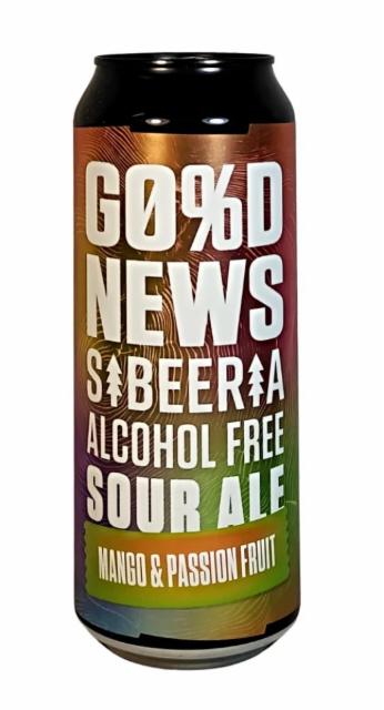 Sibeeria Good News: Sour Ale Mango & Passion fruit 0.5%, Sibeeria, Czech Republic