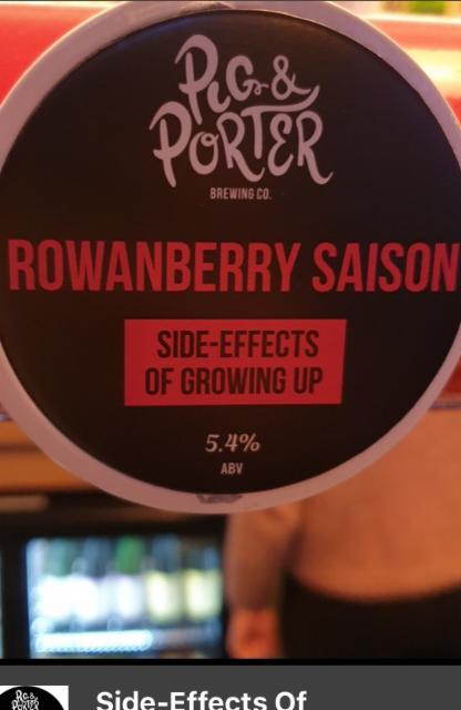 Side-Effects Of Growing Up 5.4%, Pig & Porter Brewing Co., England