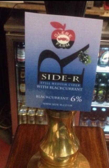 Side-R Blackcurrant Cider 6.0%, Glebe Farm Foods, England