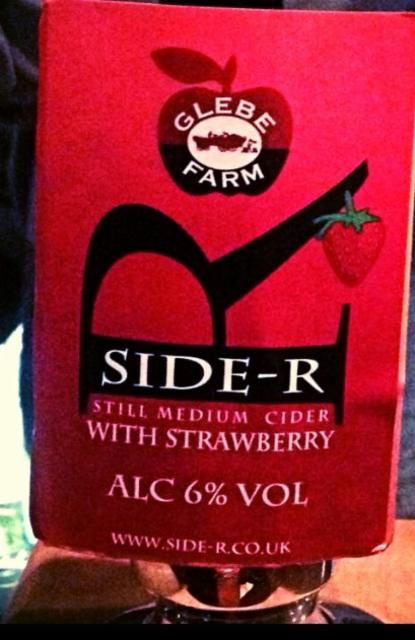 Side-R Strawberry Cider 6.0%, Glebe Farm Foods, England