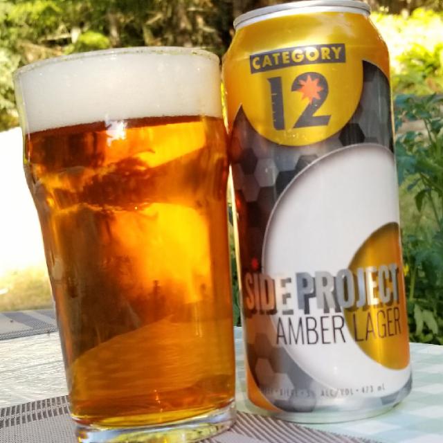 Side Project Amber Lager 5.0%, Category 12, Canada