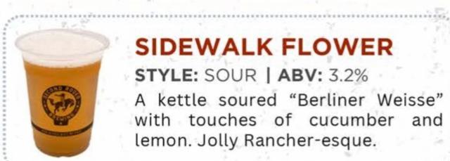 sidewalk flower, Second Rodeo Brewing