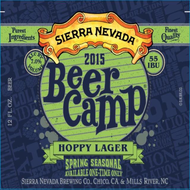 Beer Camp Hoppy Lager 2015 7.0%, Sierra Nevada Brewing Company, United States