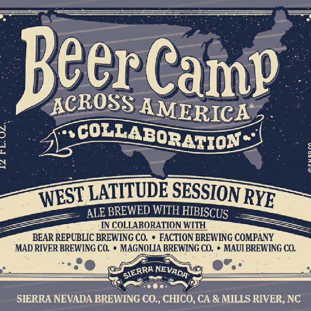 Beer Camp West Latitude Session Rye 5.5%, Sierra Nevada Brewing Company, United States