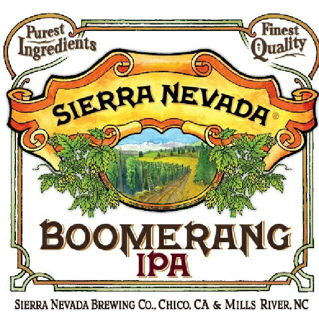 Boomerang IPA 5.6%, Sierra Nevada Brewing Company, United States