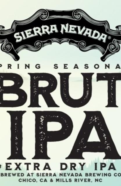 Sierra Nevada Brut IPA 6.2%, Sierra Nevada Brewing Company, United States