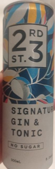 Signature Gin & Tonic 5.0%, 23rd Street Brewery, United States