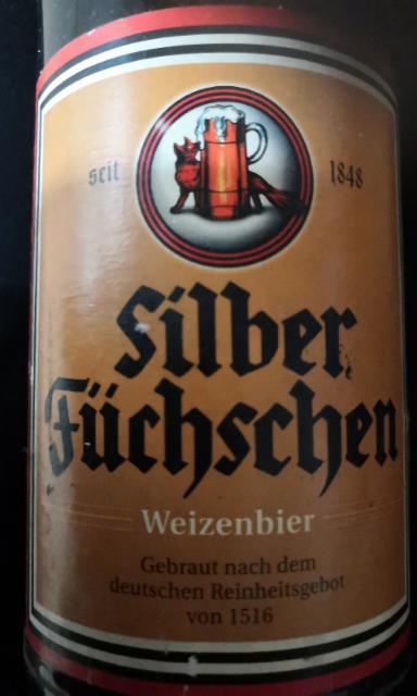 Silber Fuchschen Weizenbier 5.4%, Brauerei im Füchschen, Germany