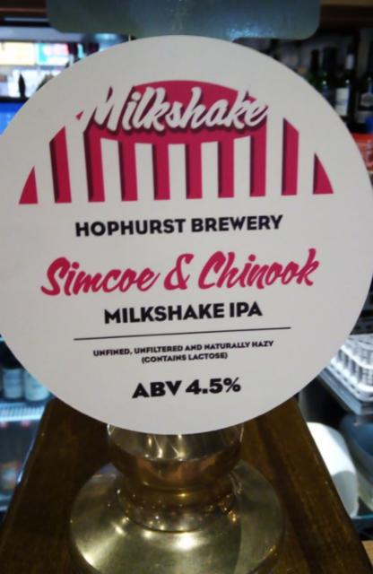 Simcoe & Chinook Milkshake IPA 4.5%, Hophurst Brewery, England