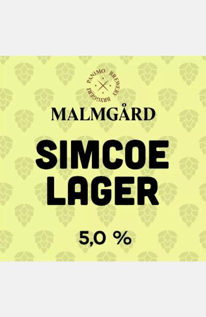 Simcoe Lager 5.0%, Malmgårdin Panimo, Finland