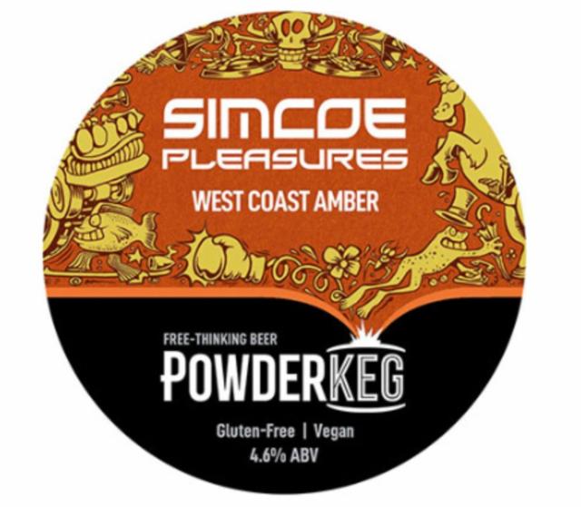 Simcoe Pleasures 4.6%, Powderkeg, England