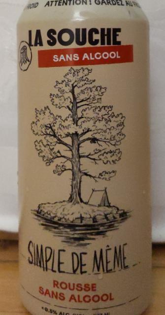 Simple de meme 0.0%, La Souche Microbrasserie, Canada