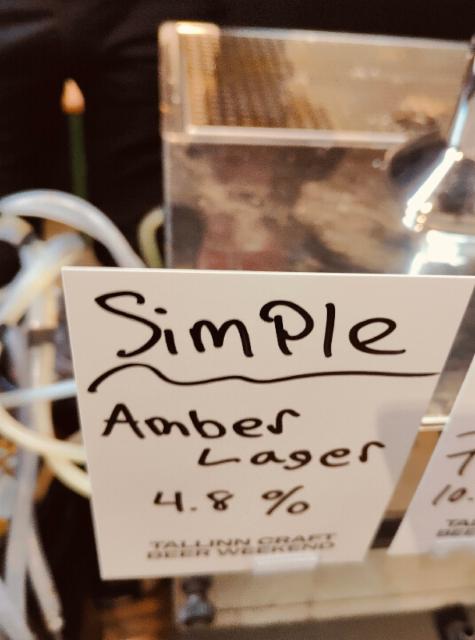 simple lager 4.8%, Barrier Brewing Company, United States