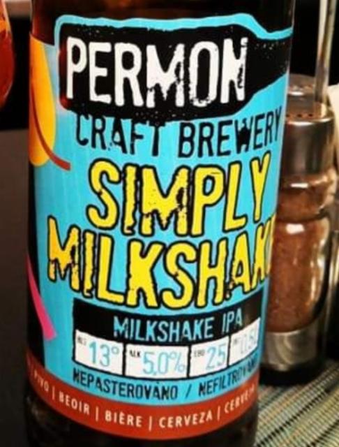 Simply Milkshake 5.0%, Pivovar Permon, Czech Republic