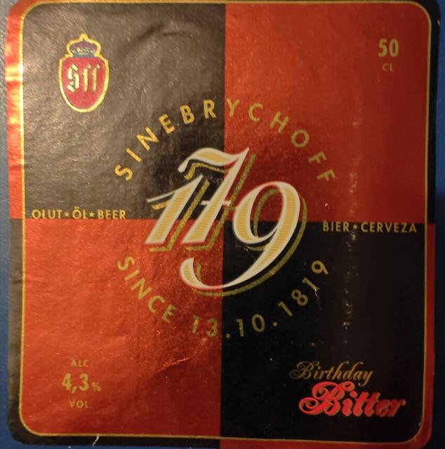 Sinebrychoff 17/9 Birthday Bitter 4.3%, Sinebrychoff (Carlsberg Group), Finland