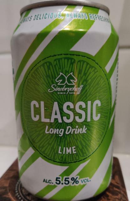 Sinebrychoff Classic Long Drink Lime 5.5%, Sinebrychoff (Carlsberg Group), Finland