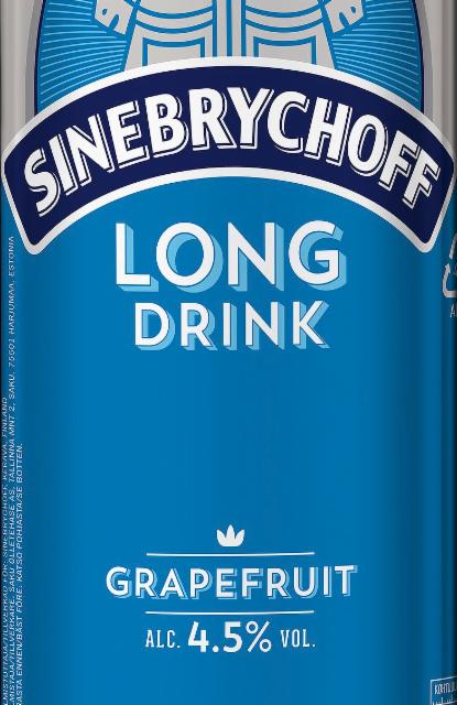 Sinebrychoff Long Drink Grapefruit 4,5 %, Sinebrychoff (Carlsberg Group), Finland