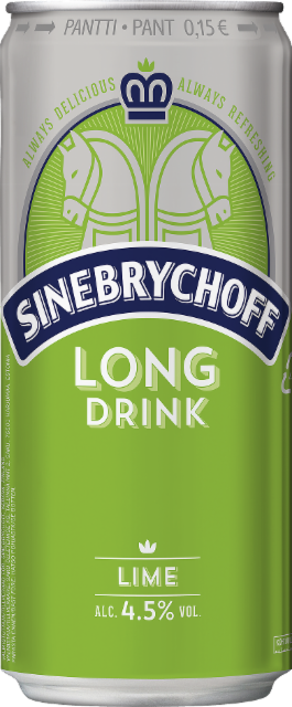 Sinebrychoff Long Drink Lime 4,5 %, Sinebrychoff (Carlsberg Group), Finland