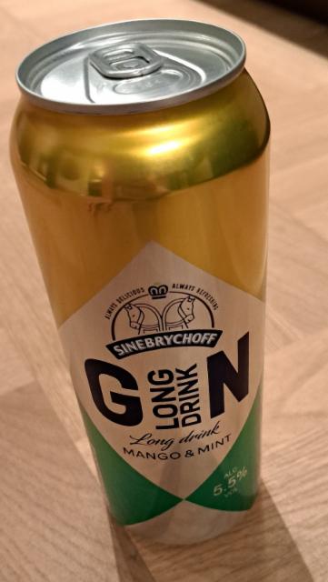 Sinebrychoff Gin Long Drink Mango & Mint 5.5%, Saku Õlletehas (Carlsberg), Estonia