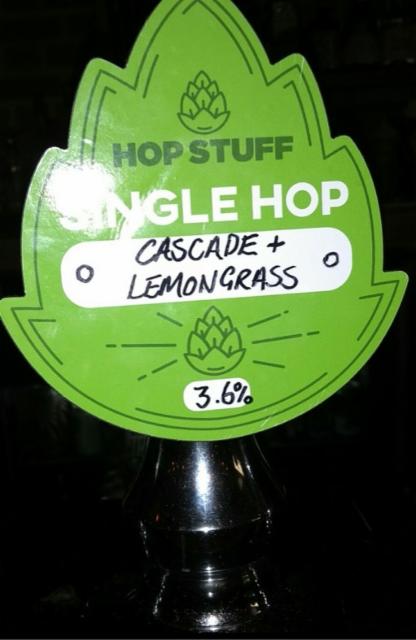 Single Hop - Cascade And Lemon 3.6%, Hop Stuff Brewery, England