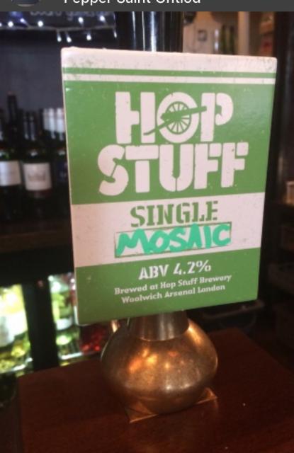 Single Hop - Mosaic 4.2%, Hop Stuff Brewery, England