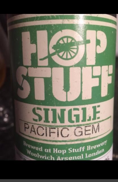 Single Hop - Pacific Gem 4.2%, Hop Stuff Brewery, England