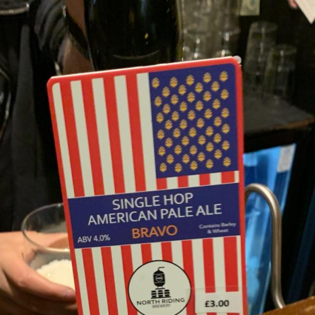 Single Hop American Pale Ale - Bravo 4.0%, North Riding Brewery, England