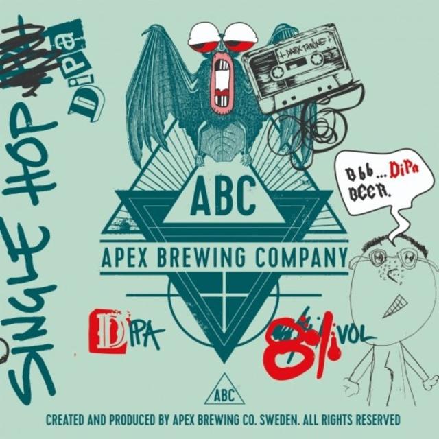 Single Hop DIPA (Citra) 8.0%, Apex Brewing Company, Sweden