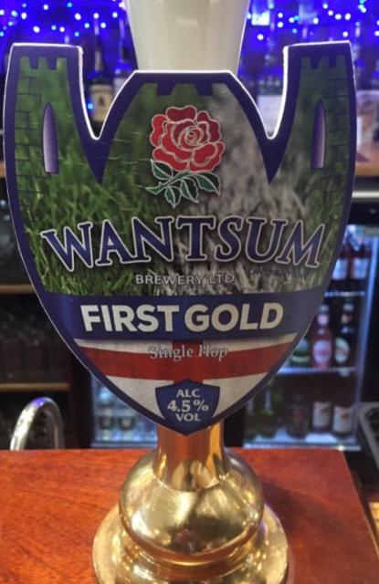 Single Hop First Gold 4.3%, Wantsum Brewery, England