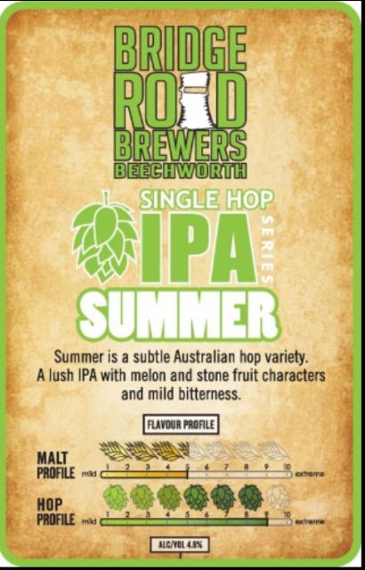 Single Hop IPA - Summer 6.0%, Bridge Road Brewers, Australia