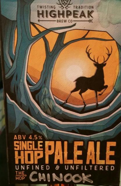 Single Hop Pale Ale Chinook 4.5%, High Peak Brew Co., England