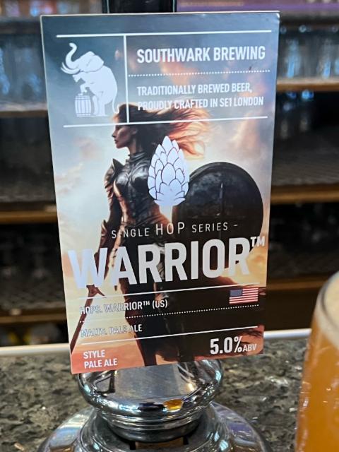 Single Hop Series- Warrior 5.0%, Southwark Brewing, England