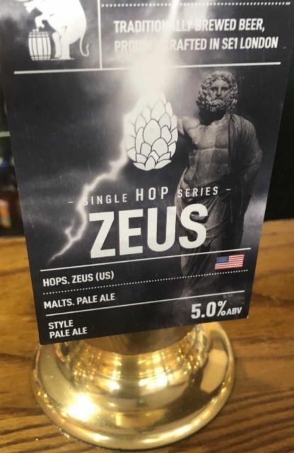 Single Hop Series - Zeus 5.0%, Southwark Brewing, England