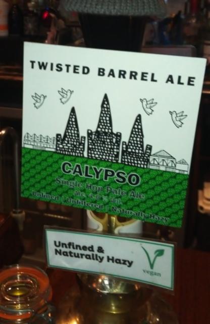 Single Hop Series: Calypso 4.0%, Twisted Barrel Ale Limited, England