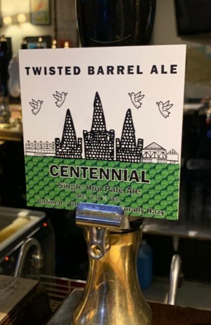 Single Hop Series: Centennial 4.0%, Twisted Barrel Ale Limited, England