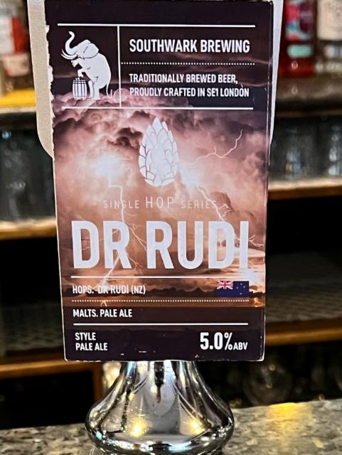 Single Hop Series - Dr Rudi 5.0%, Southwark Brewing, England