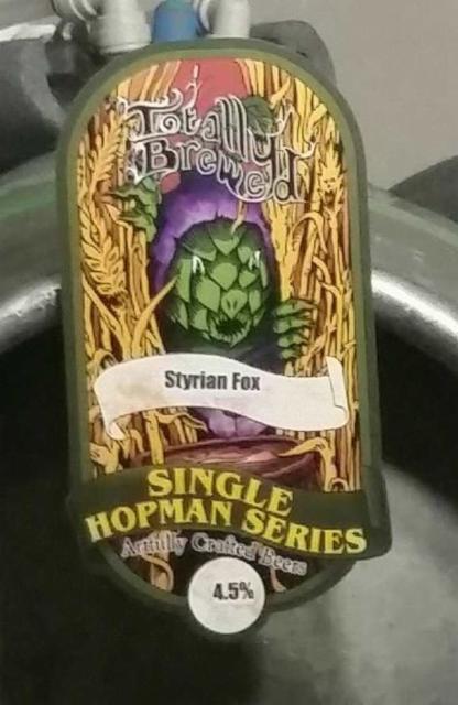 Single Hopman Series - Styrian Fox 4.5%, Totally Brewed Limited, England