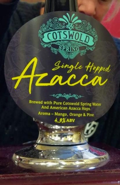 Single Hopped Azacca 4.3%, Cotswold Spring, England