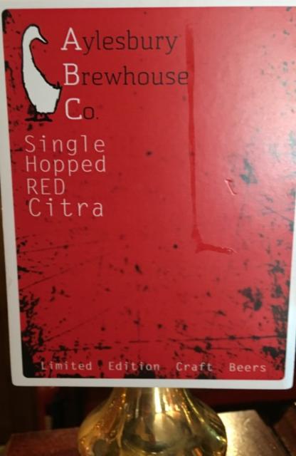 Single Hopped Red Citra, Aylesbury Brewhouse