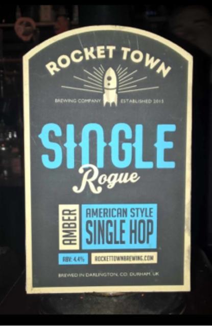 Single Rogue 4.4%, Rocket Town Brewing Company Limited, England