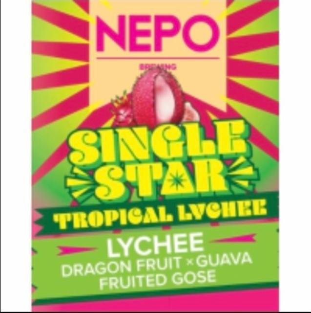 single star: tropical lychee 4.4%, Nepo Brewing (Browar Nepomucen), Poland