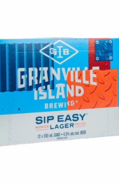 Sip Easy Lager 4.3%, Granville Island Brewing (Molson Coors), Canada