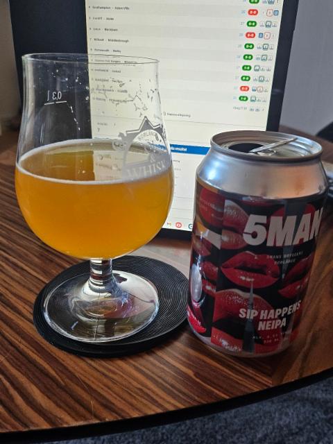 Sip Happens NEIPA 6.5%, 5mans Bryggeri, Sweden