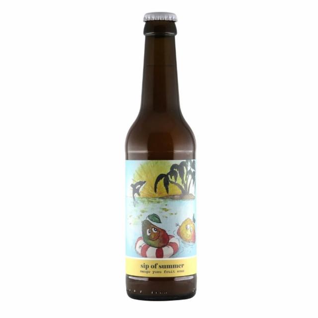 sip of summer mango yuzu fruit sour, Orca Brau