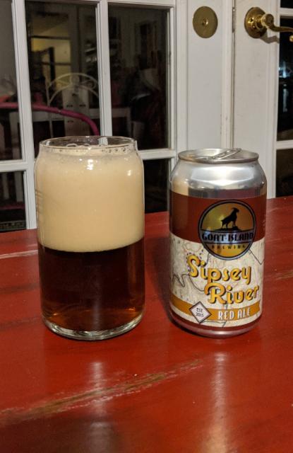 Sipsey River Red 5.3%, Goat Island Brewing, United States