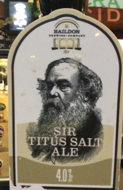 Sir Titus Salt Ale 4.0%, Baildon Brewing Company, England