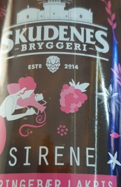 SIRENE bringebær lakris surøl 4.5%, SKUDENES BRYGGERI, Norway