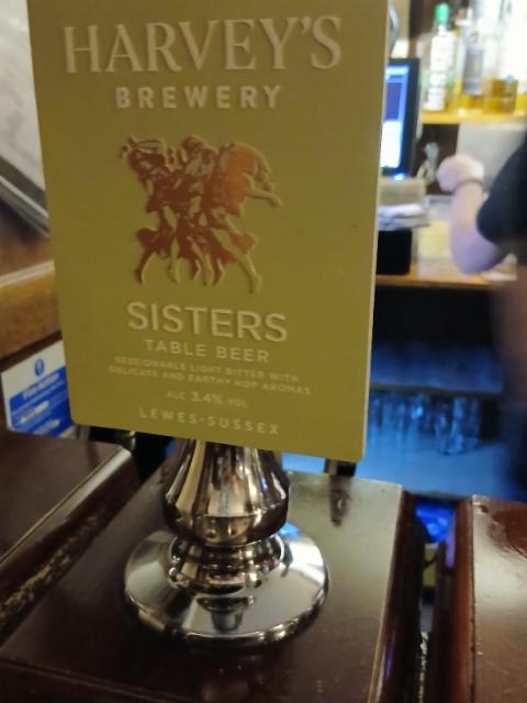 sisters table 3.4%, Harvey's Brewery, England