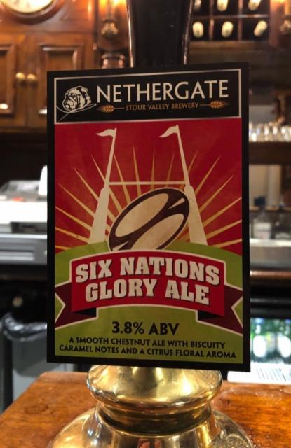 Six Nations Glory Ale 3.8%, Nethergate Brewery, England