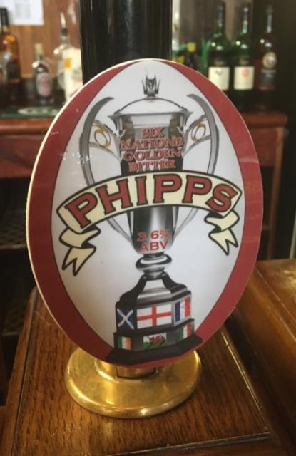 Six Nations Golden Bitter 3.6%, Phipps Northampton Brewery Company, England